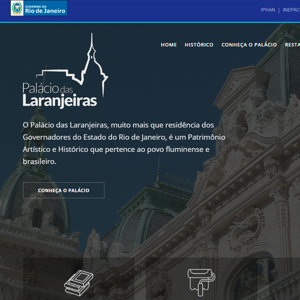 Site do Palácio das Laranjeiras