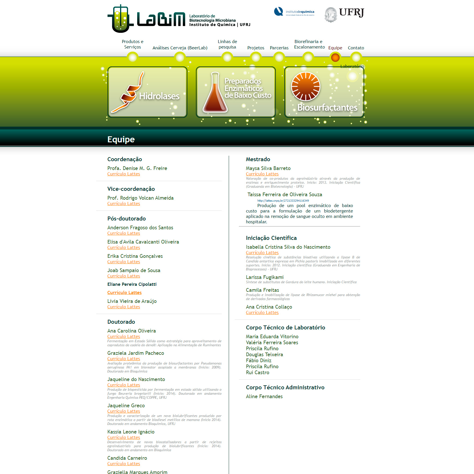 Site do Laboratório LaBiM